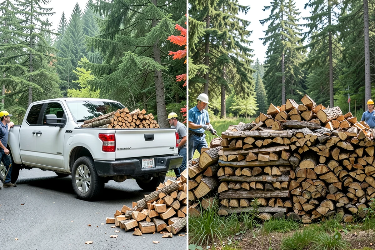 Woodshed Delivery in Arlington, Snohomish County, WA - Show us your woodshed and its access