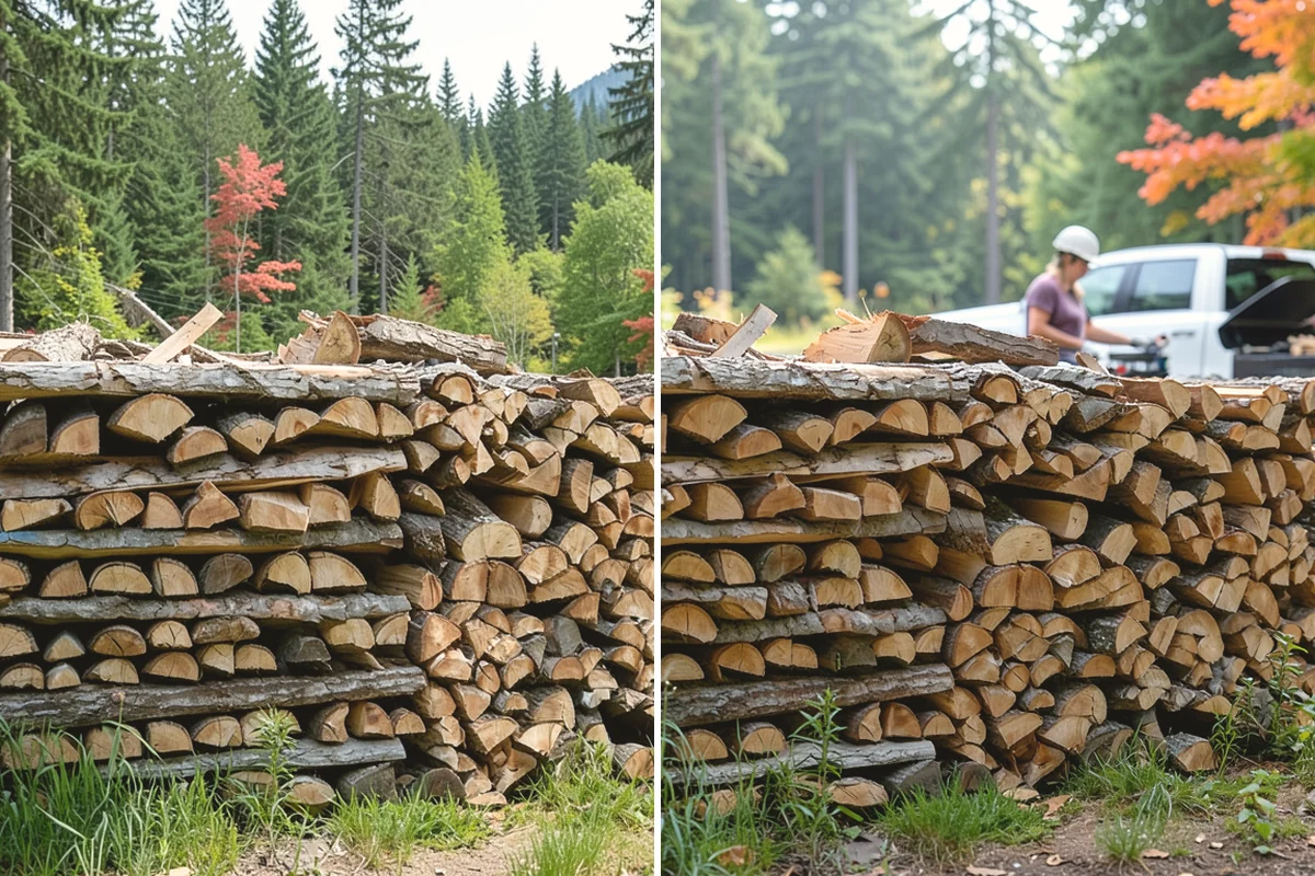 Woodshed Delivery in Black Diamond, King County, WA - Show us your woodshed and its access