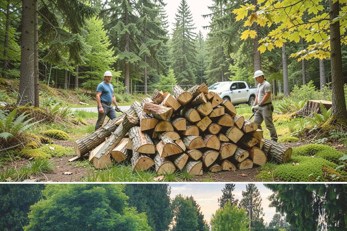 Woodshed Delivery in Bonney Lake, Pierce County, WA - Best scheduled in summer or early fall so your shed is full before the wet season.