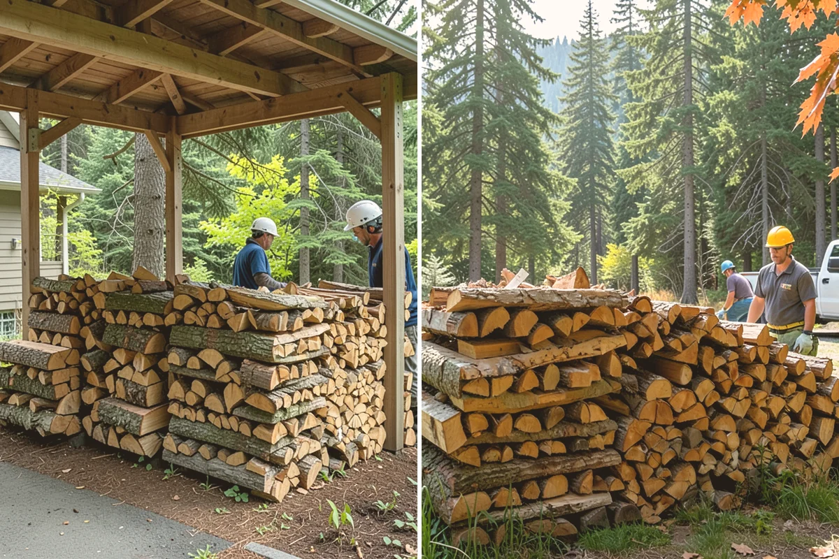 Woodshed Delivery in Bothell, King County, WA - Show us your woodshed and its access