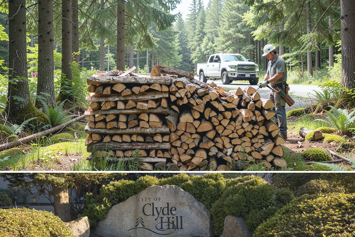 Woodshed Delivery in Clyde Hill, King County, WA - Best scheduled in summer or early fall so your shed is full before the wet season.