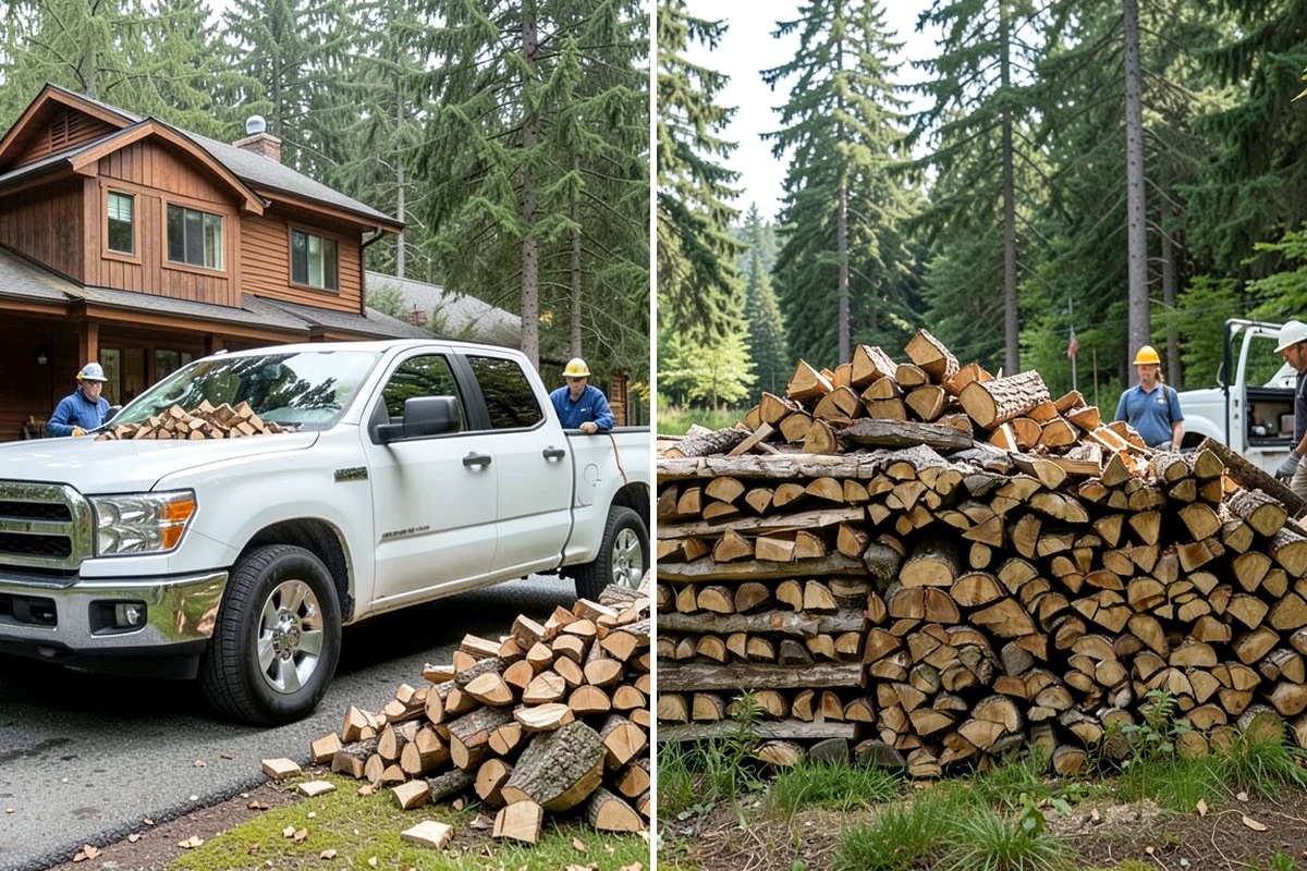 Woodshed Delivery in Concrete, Skagit County, WA - Show us your woodshed and its access