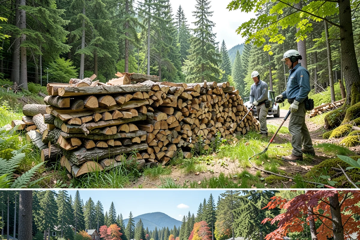 Woodshed Delivery in Covington, WA - Best scheduled in summer or early fall so your shed is full before the wet season.