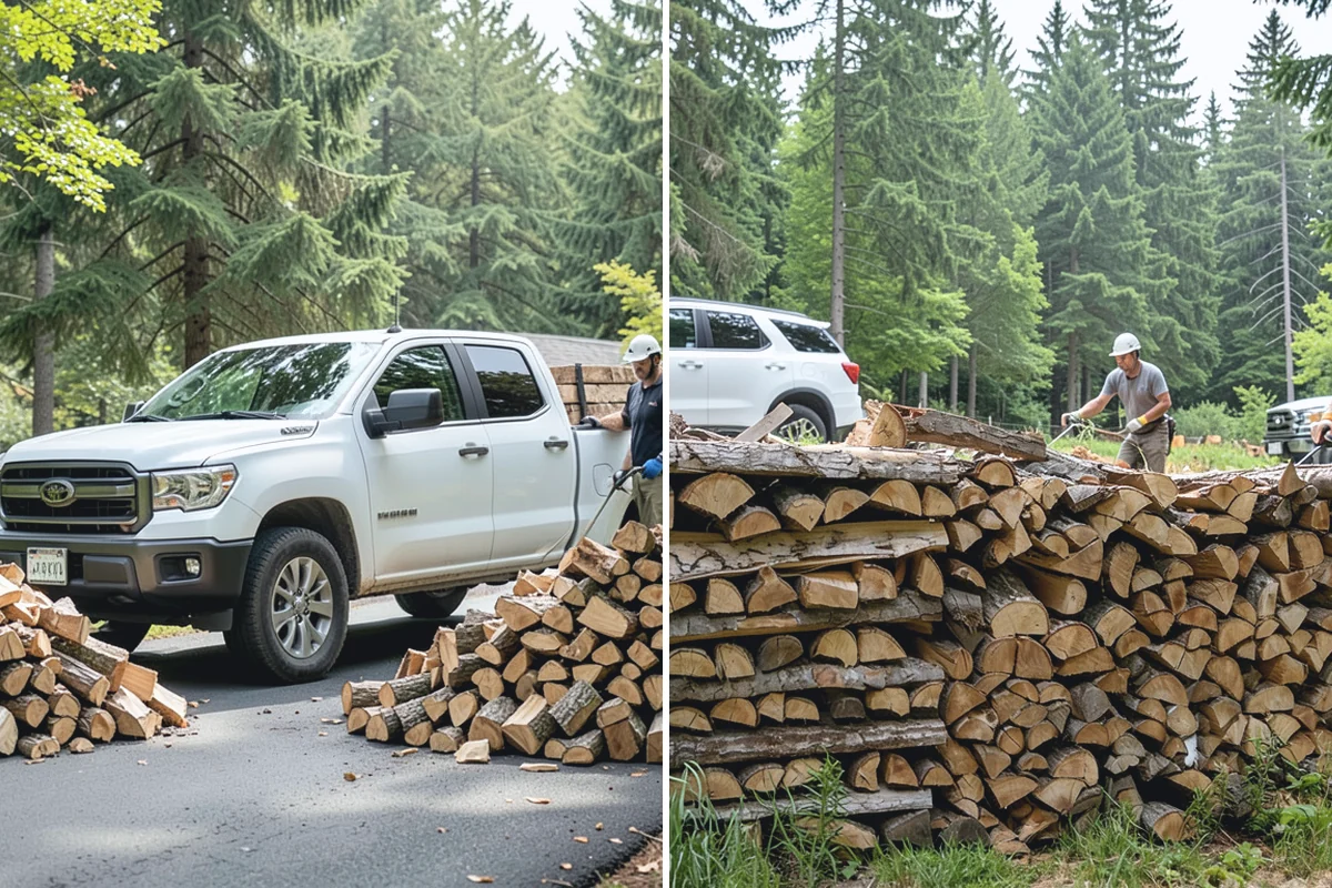 Woodshed Delivery in Des Moines, King County, WA - Show us your woodshed and its access
