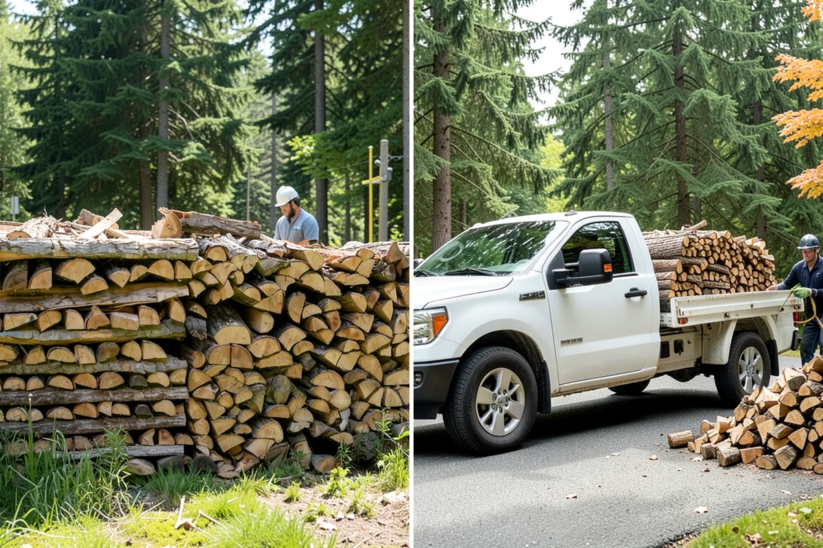 Woodshed Delivery in Enumclaw, King County, WA - Show us your woodshed and its access