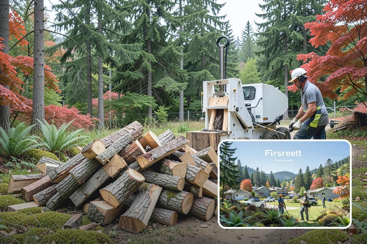 Woodshed Delivery in Fircrest, Pierce County, WA - Wood stored under cover in one trip