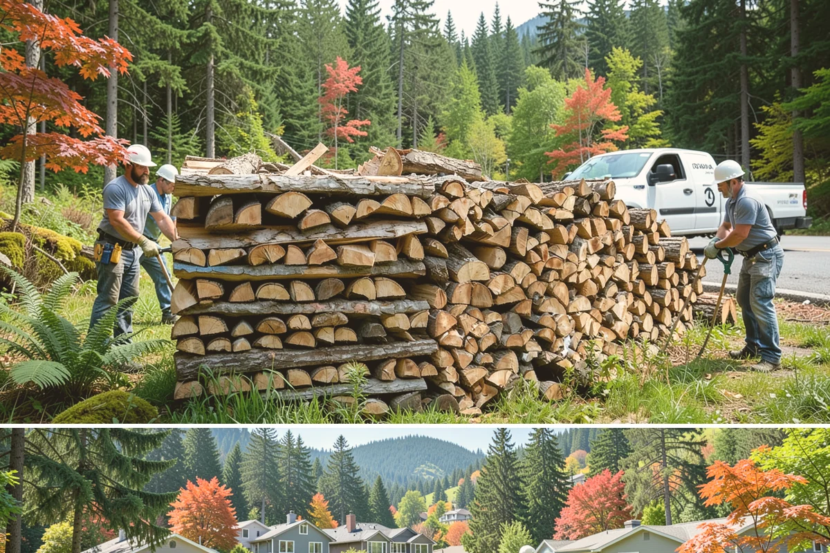 Woodshed Delivery in Fircrest, Pierce County, WA - Best scheduled in summer or early fall so your shed is full before the wet season.