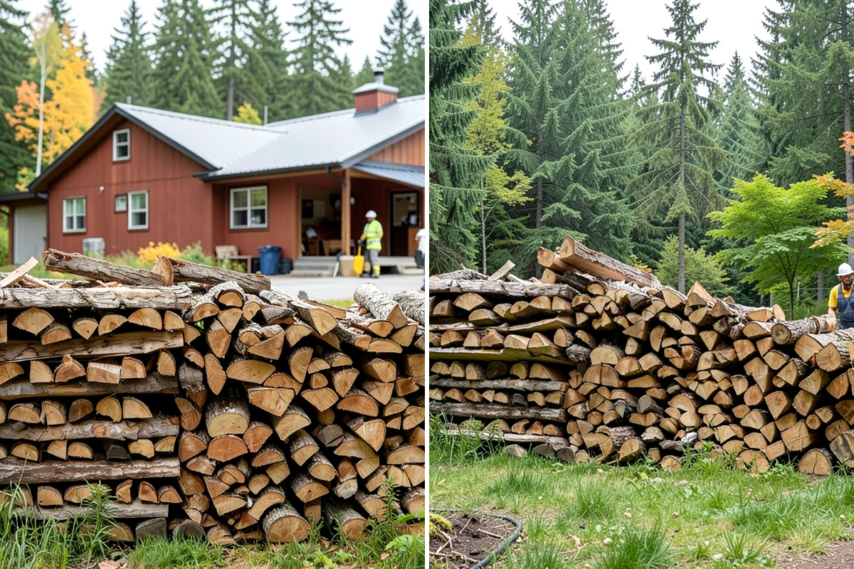 Woodshed Delivery in Gig Harbor, Pierce County, WA - Show us your woodshed and its access