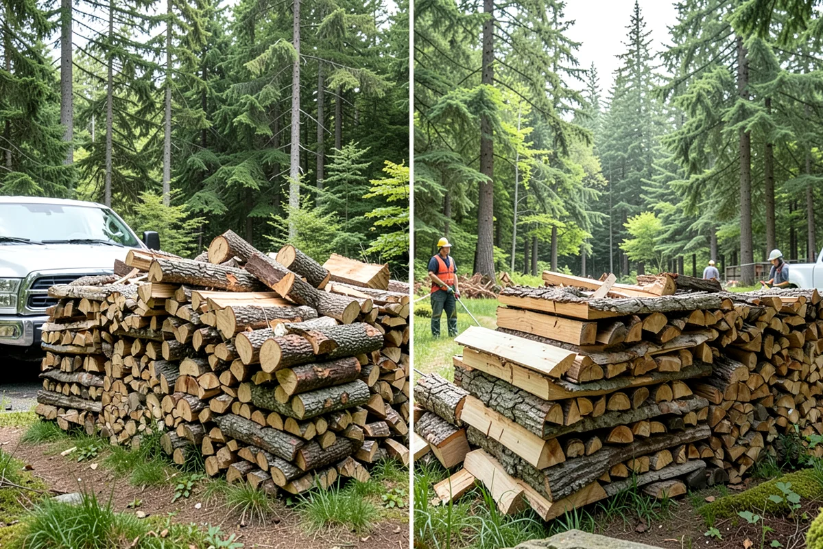 Woodshed Delivery in Kenmore, King County, WA - Show us your woodshed and its access