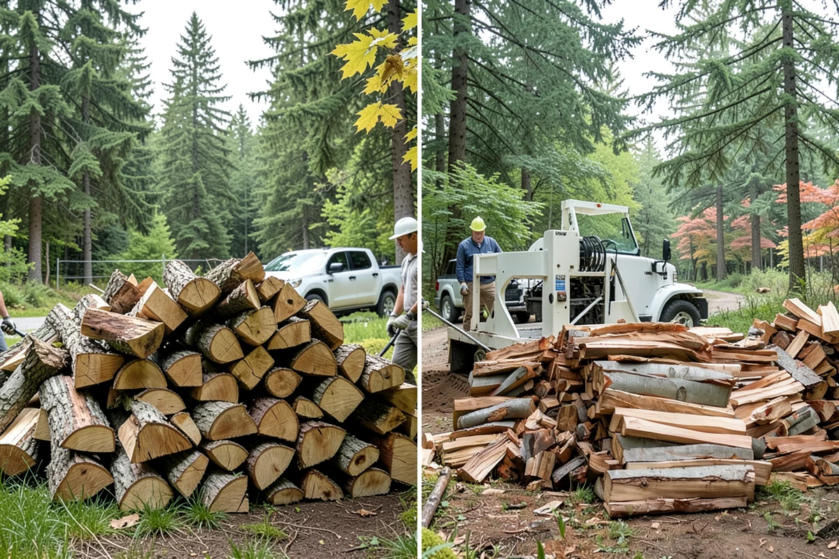 Woodshed Delivery in Lake Forest Park, King County, WA - Show us your woodshed and its access
