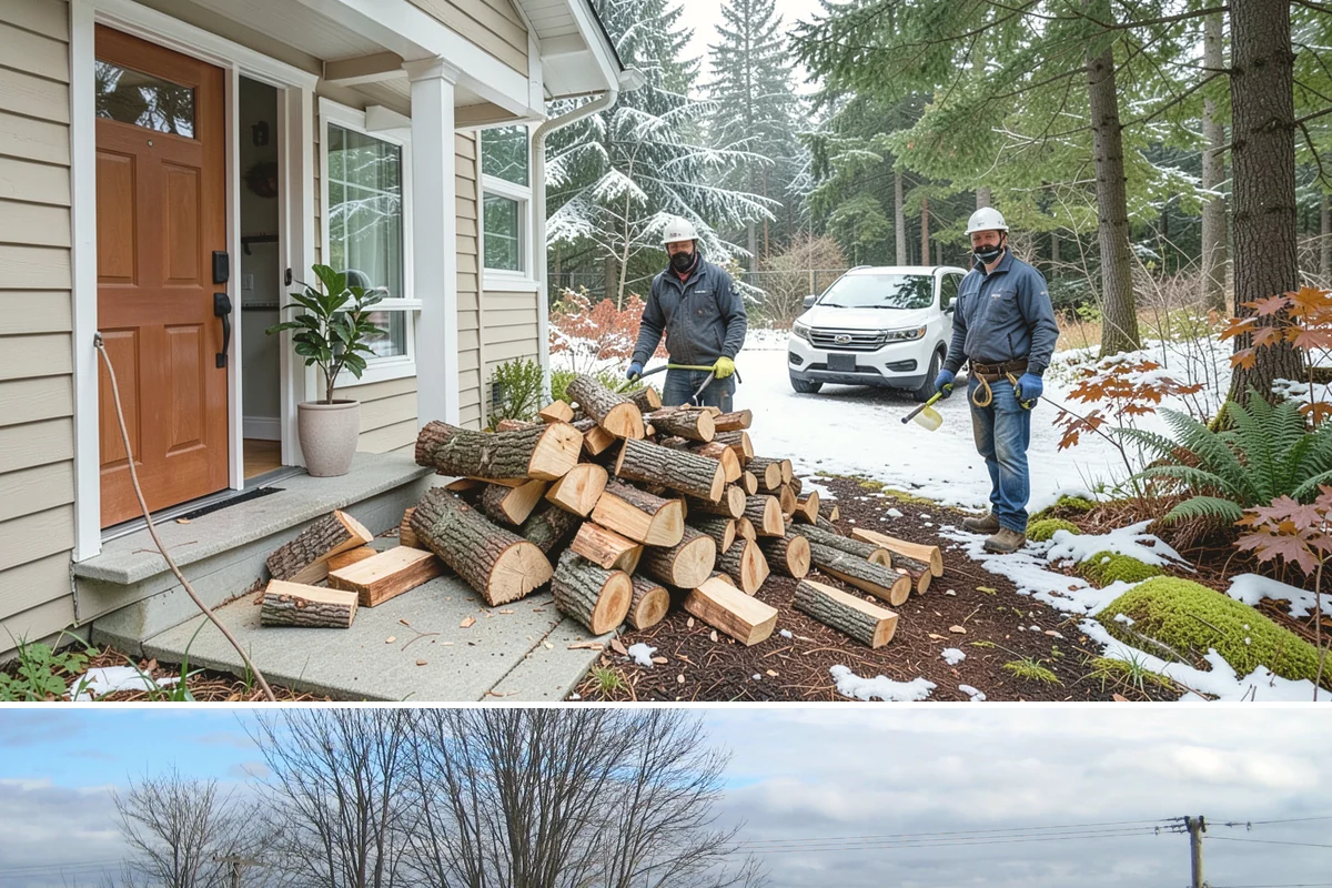 Woodshed Delivery in Langley, Island County, WA - Best scheduled in summer or early fall so your shed is full before the wet season.