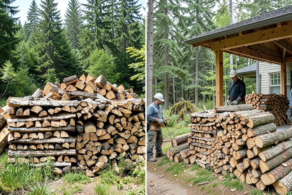 Woodshed Delivery in Lyman, Skagit County, WA - Show us your woodshed and its access