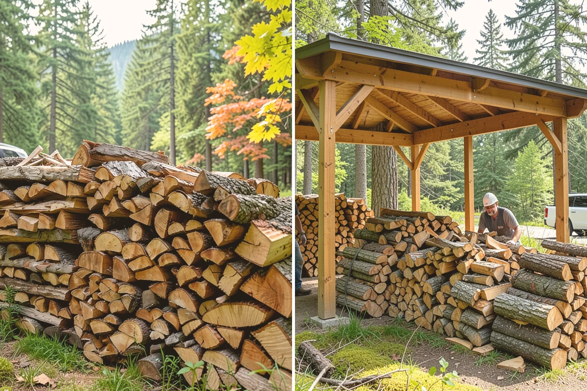Woodshed Delivery in Lynnwood, Snohomish County, WA - Show us your woodshed and its access