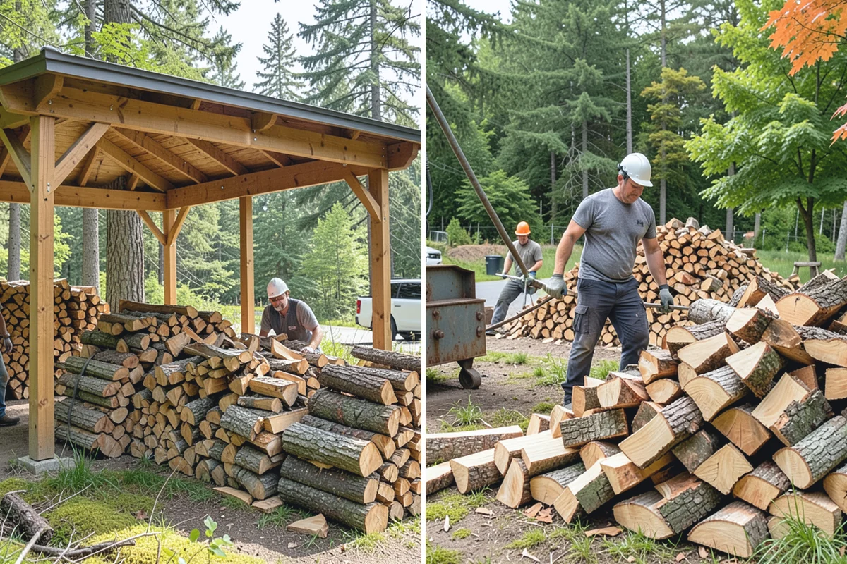 Woodshed Delivery in Marysville, Snohomish County, WA - Show us your woodshed and its access