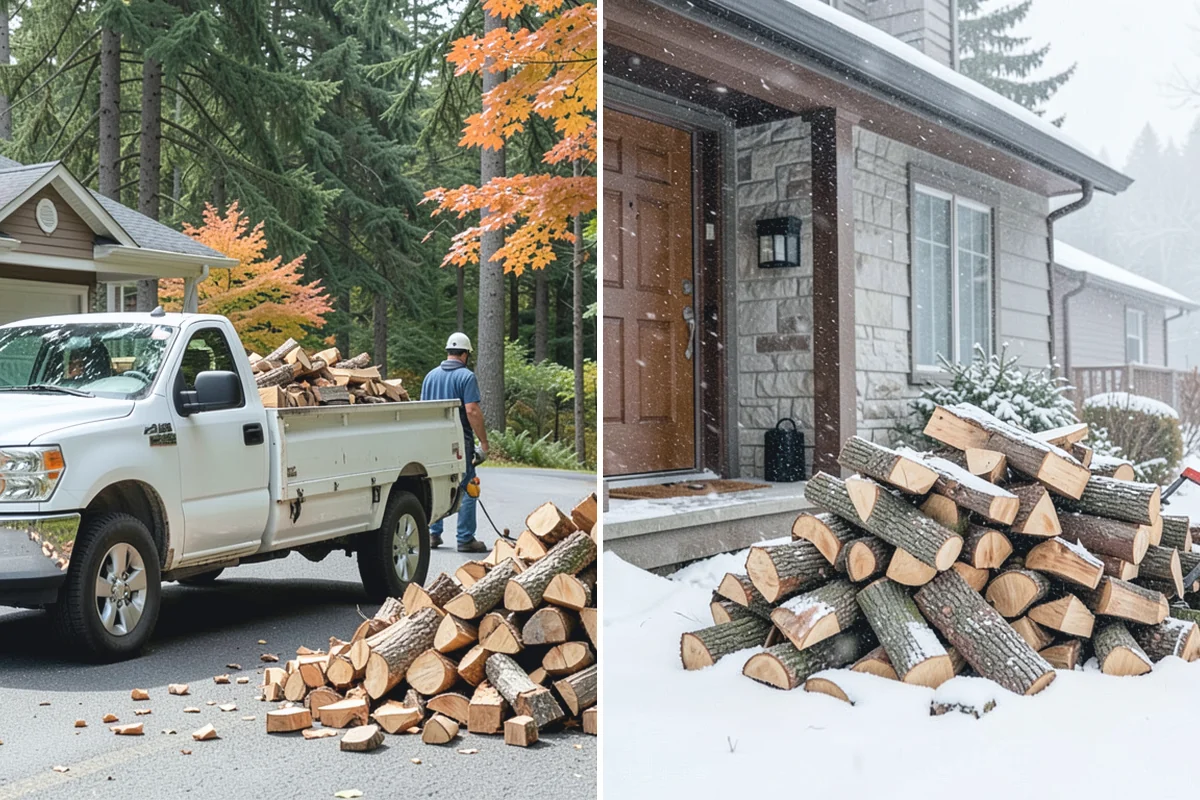 Woodshed Delivery in Medina, King County, WA - Show us your woodshed and its access