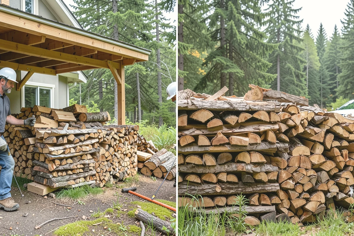 Woodshed Delivery in Mill Creek, Snohomish County, WA - Show us your woodshed and its access