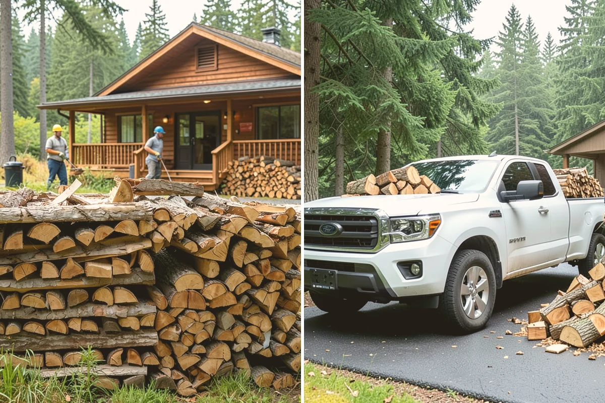 Woodshed Delivery in Mount Vernon, Skagit County, WA - Show us your woodshed and its access