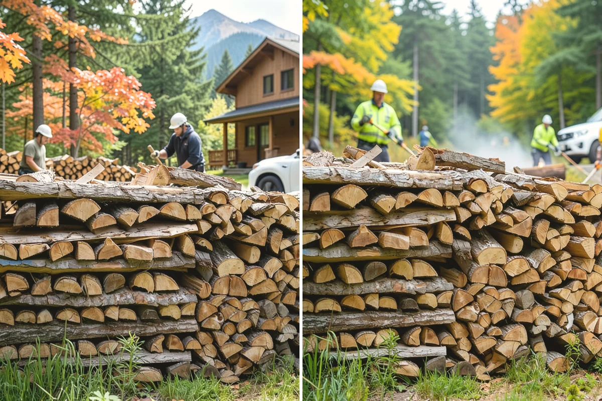 Woodshed Delivery in Mountlake Terrace, Snohomish County, WA - Show us your woodshed and its access