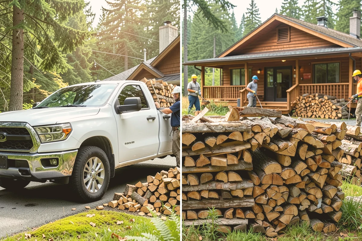 Woodshed Delivery in Newcastle, King County, WA - Show us your woodshed and its access