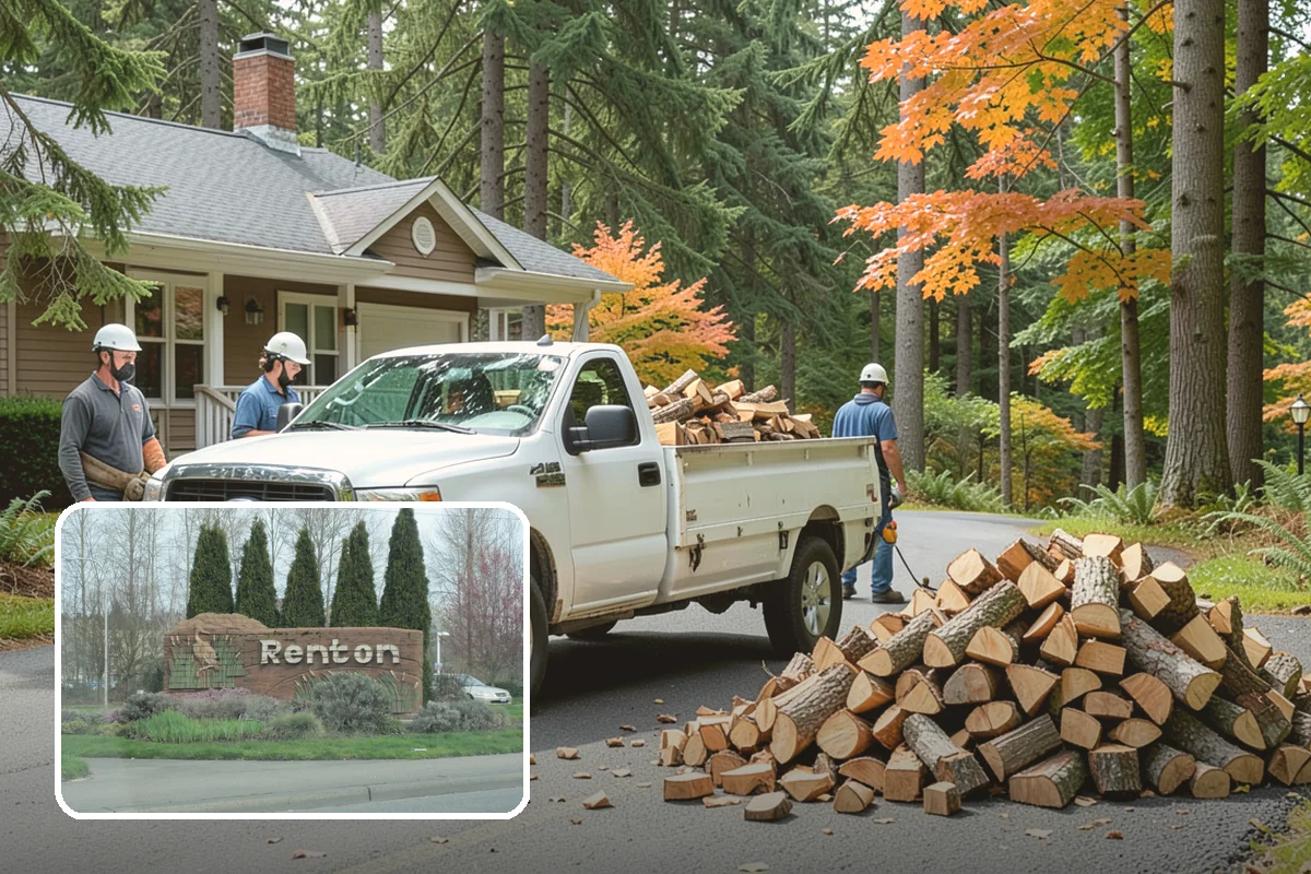 Woodshed Delivery in Renton, King County, WA - Wood stored under cover in one trip