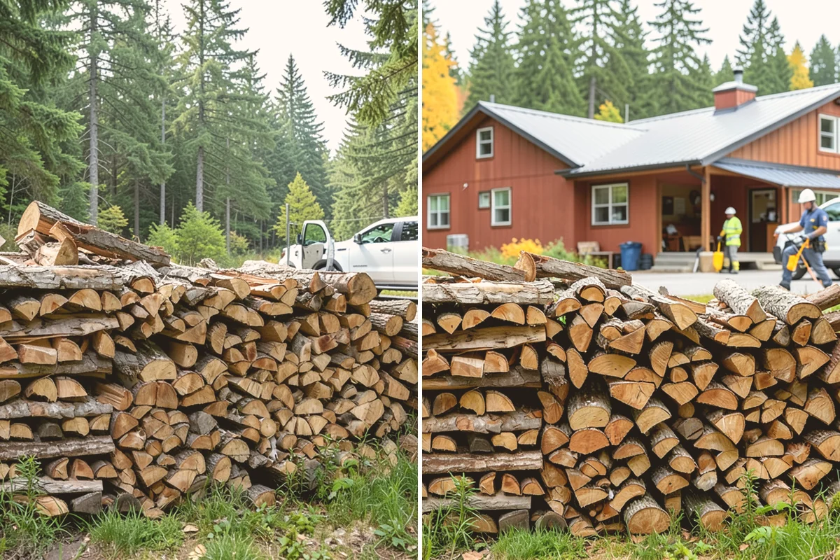 Woodshed Delivery in Sammamish, King County, WA - Show us your woodshed and its access