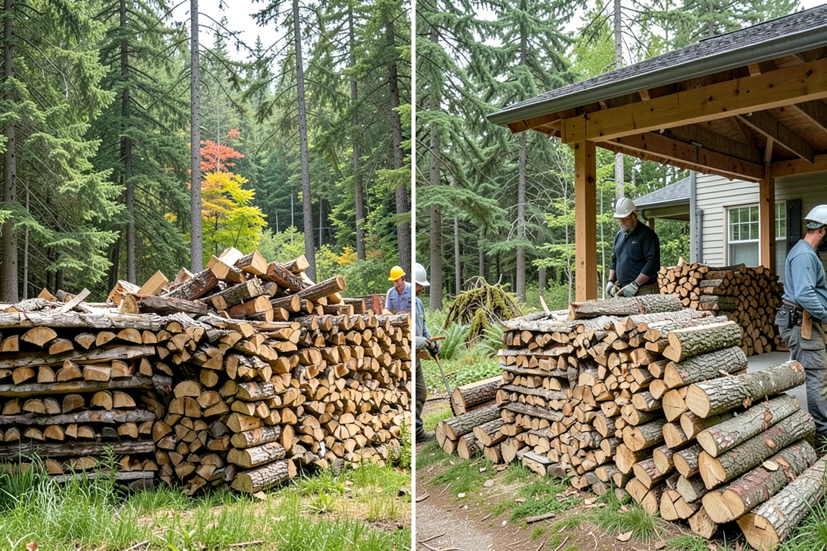 Woodshed Delivery in SeaTac, WA - Show us your woodshed and its access