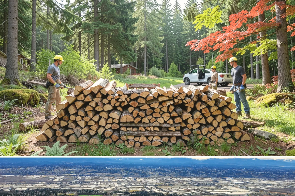 Woodshed Delivery in SeaTac, WA - Best scheduled in summer or early fall so your shed is full before the wet season.
