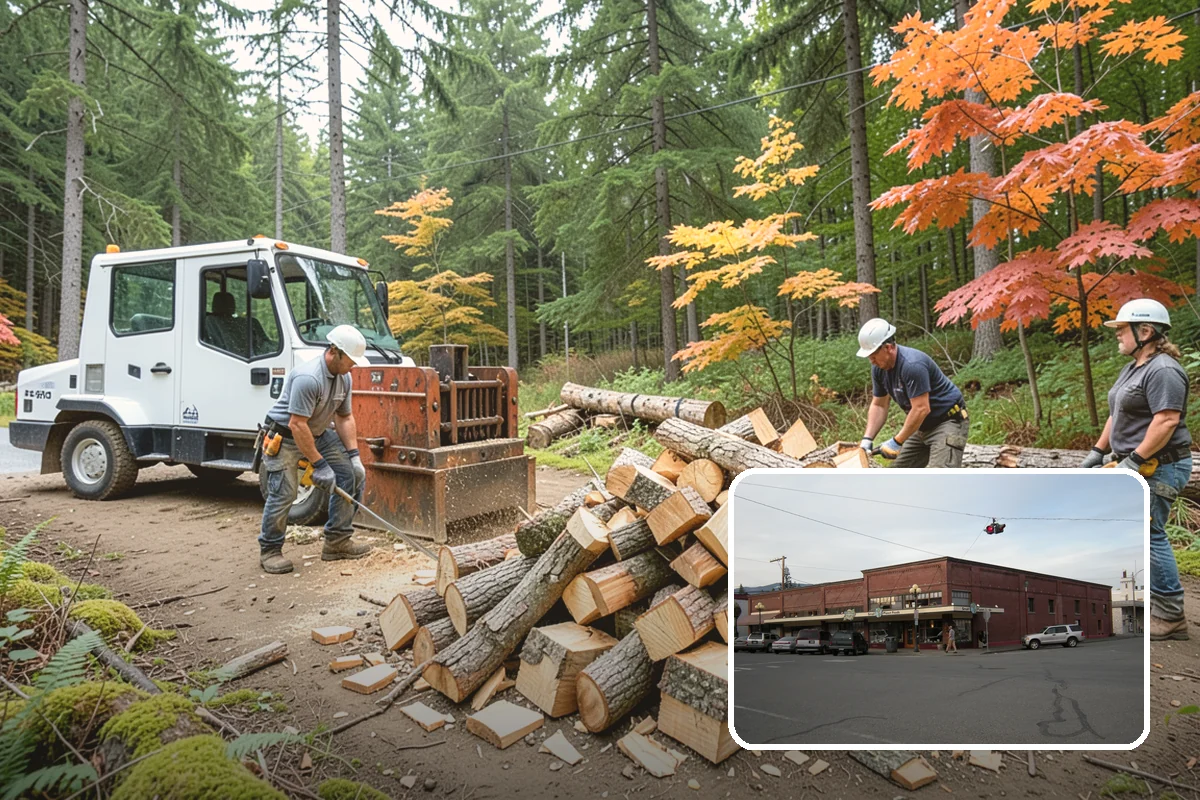 Woodshed Delivery in Sedro-Woolley, Skagit County, WA - Wood stored under cover in one trip