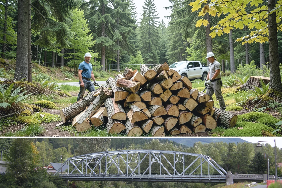 Woodshed Delivery in Skykomish, King County, WA - Best scheduled in summer or early fall so your shed is full before the wet season.