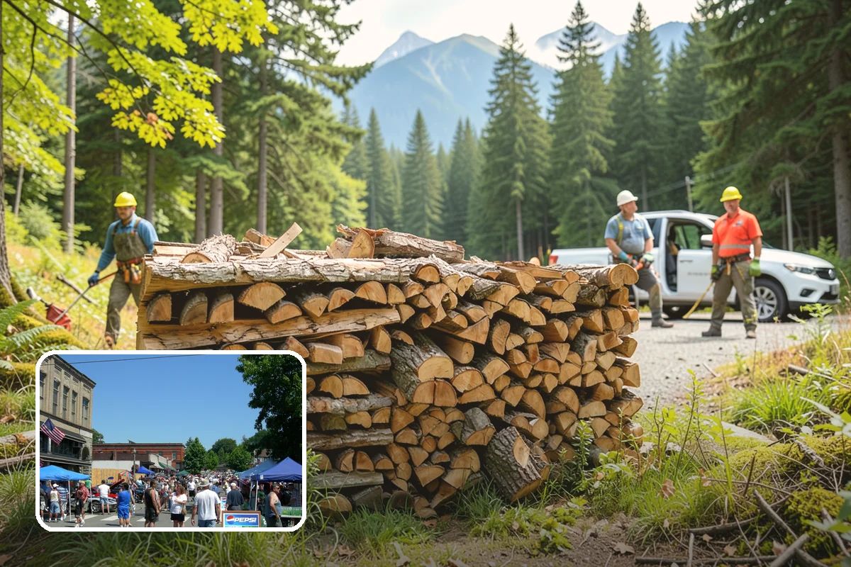 Woodshed Delivery in Snohomish, Snohomish County, WA - Wood stored under cover in one trip