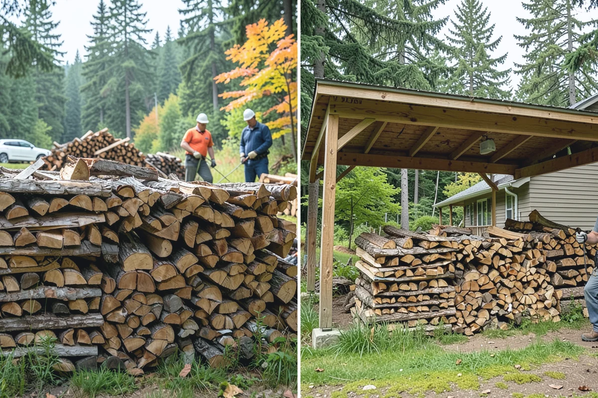 Woodshed Delivery in South Prairie, Pierce County, WA - Show us your woodshed and its access