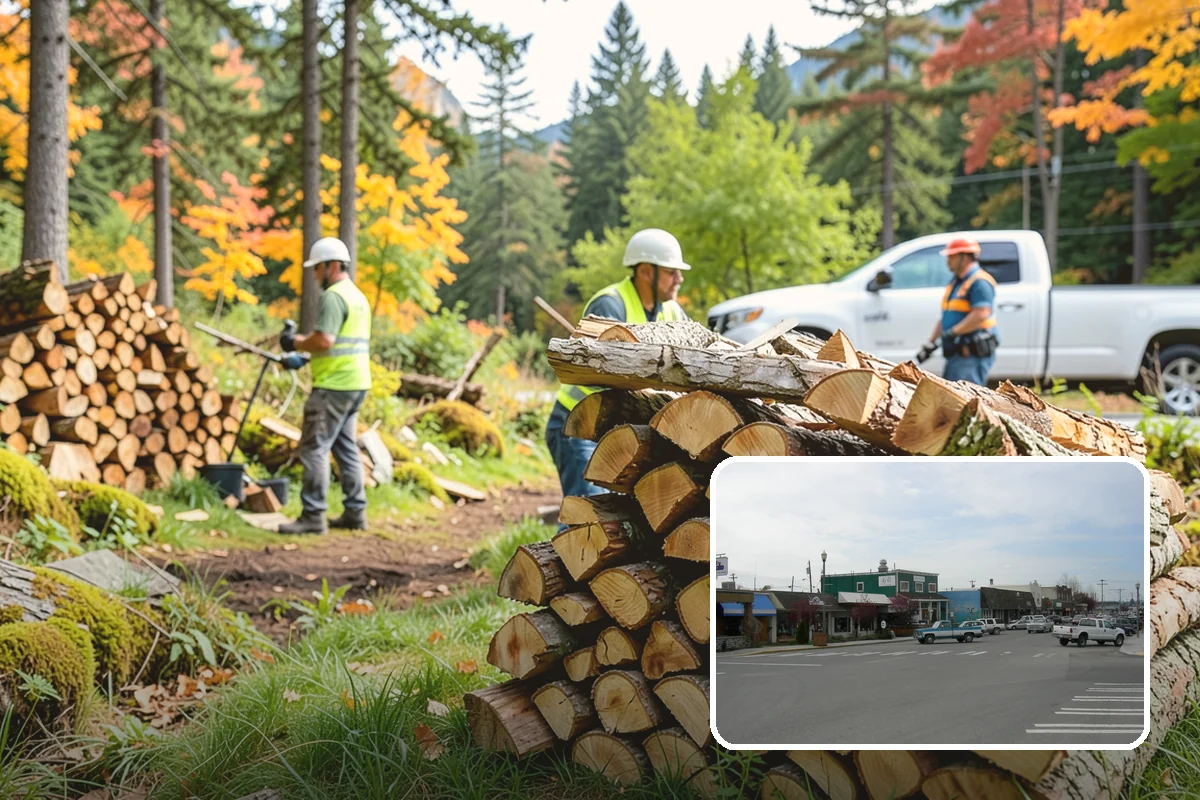 Woodshed Delivery in Stanwood, Snohomish County, WA - Wood stored under cover in one trip
