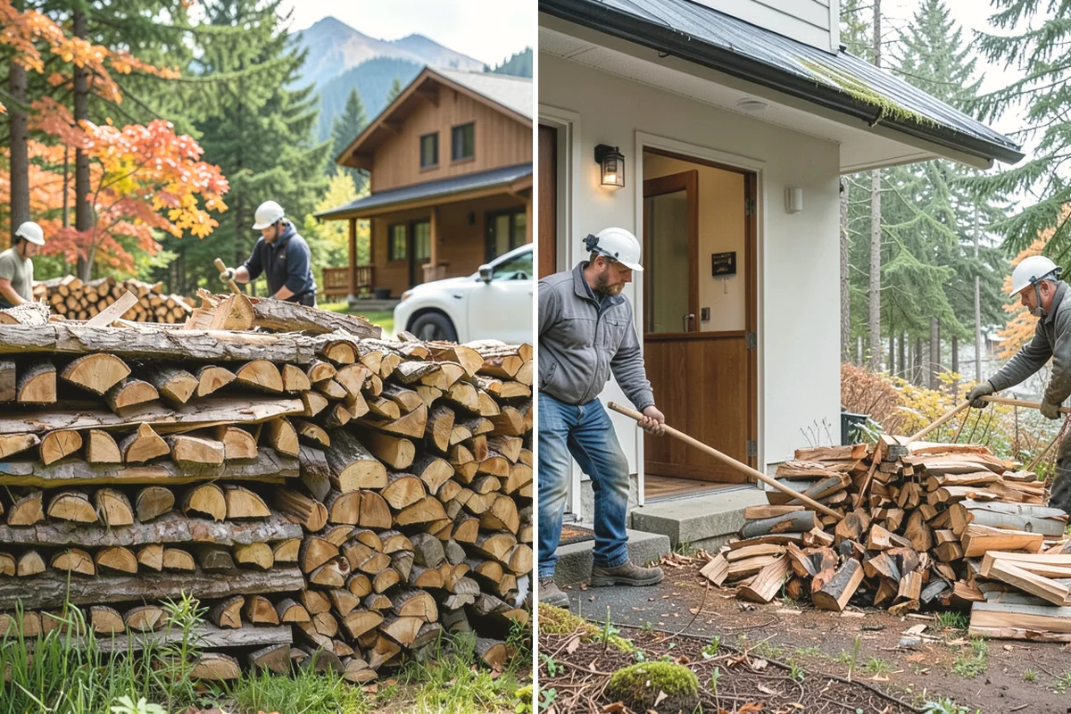 Woodshed Delivery in Tacoma, Pierce County, WA - Show us your woodshed and its access