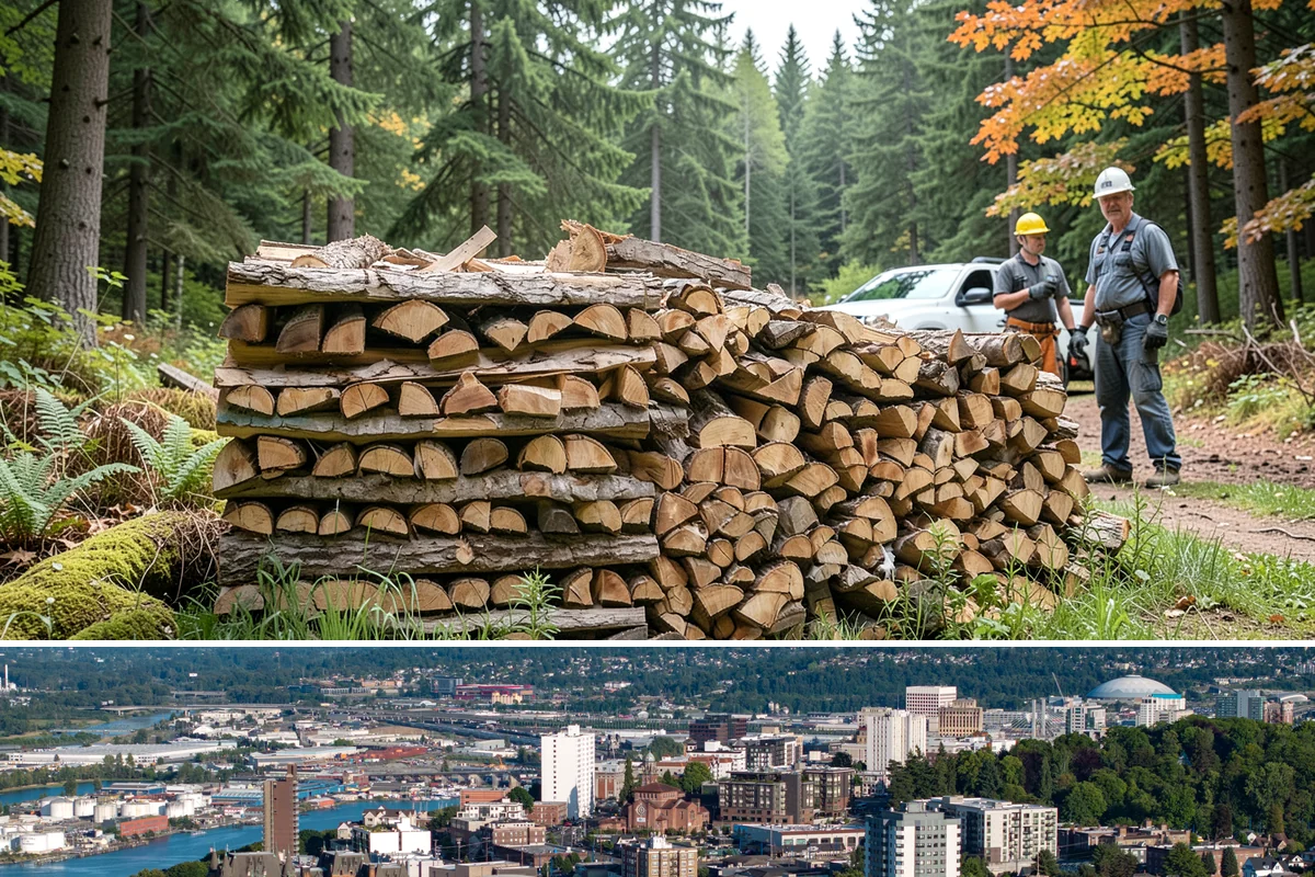 Woodshed Delivery in Tacoma, Pierce County, WA - Best scheduled in summer or early fall so your shed is full before the wet season.