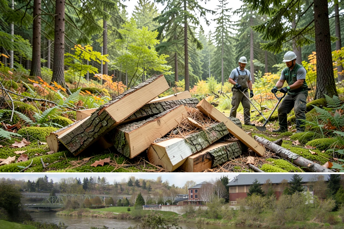 Woodshed Delivery in Tukwila, King County, WA - Best scheduled in summer or early fall so your shed is full before the wet season.