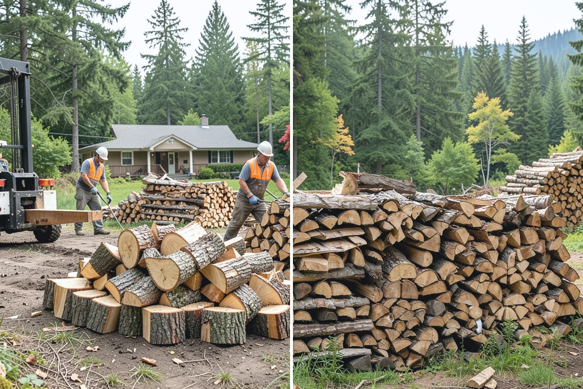 Woodshed Delivery in Wilkeson, Pierce County, WA - Show us your woodshed and its access