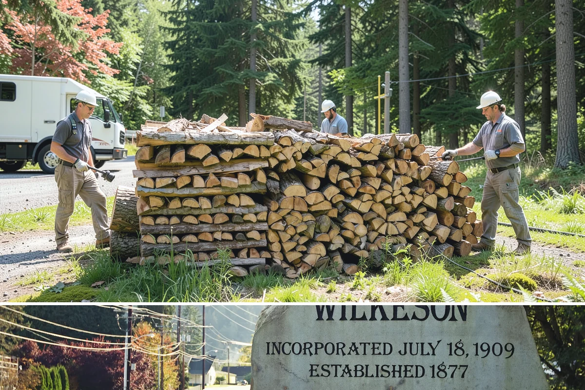 Woodshed Delivery in Wilkeson, Pierce County, WA - Best scheduled in summer or early fall so your shed is full before the wet season.