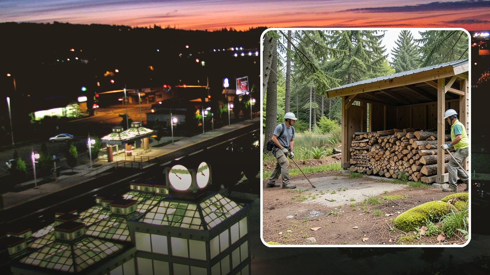Woodshed Loading in Auburn, King County, WA - We deliver and neatly load your woodshed so it is packed for maximum airflow and easy access all winter.