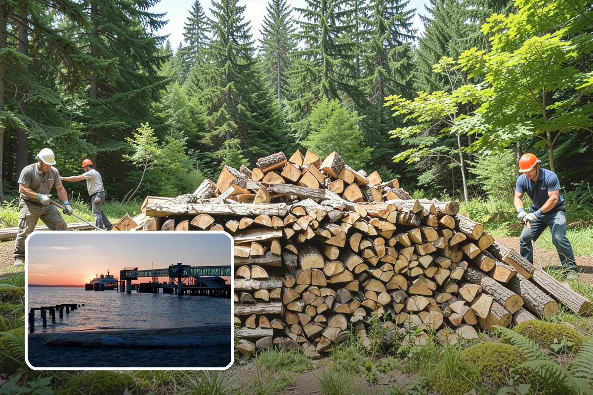 Woodshed Loading in Edmonds, Snohomish County, WA - Packs the shed for airflow, not just volume