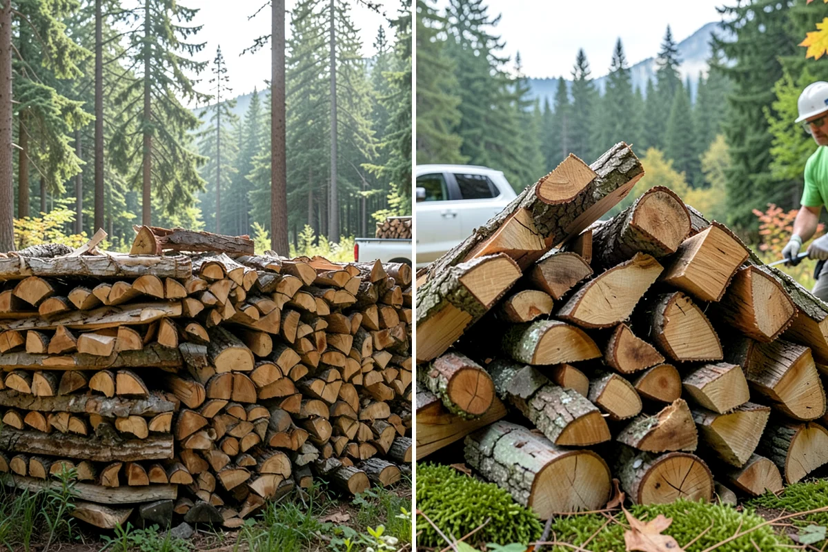 Woodshed Loading in Fircrest, Pierce County, WA - Deliver the ordered volume to your shed