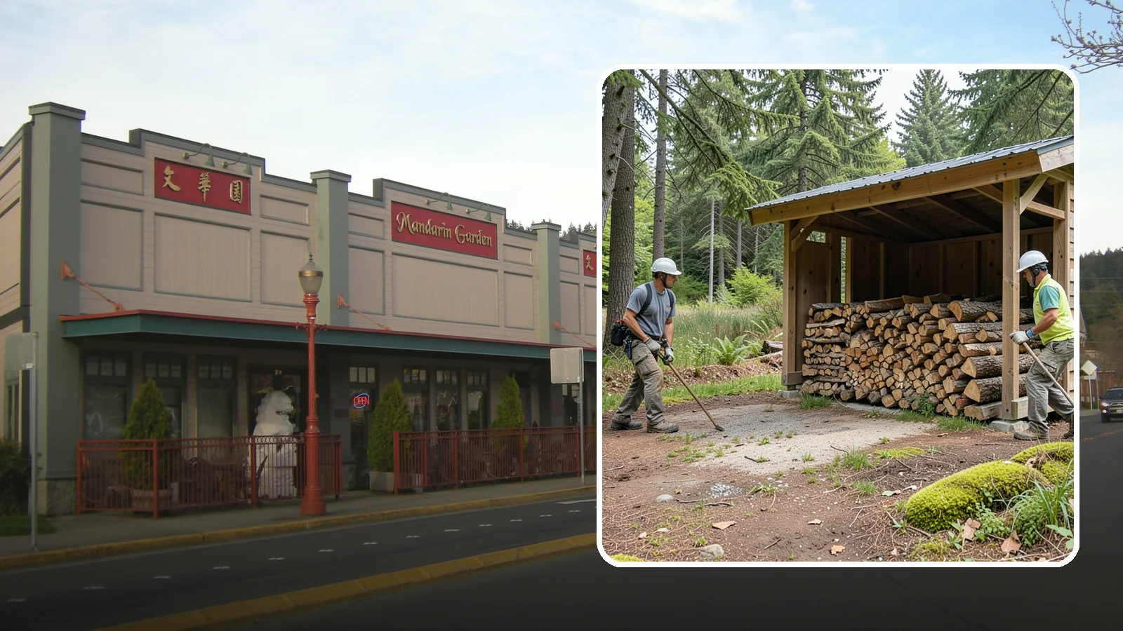 Woodshed Loading in Issaquah, King County, WA - We deliver and neatly load your woodshed so it is packed for maximum airflow and easy access all winter.