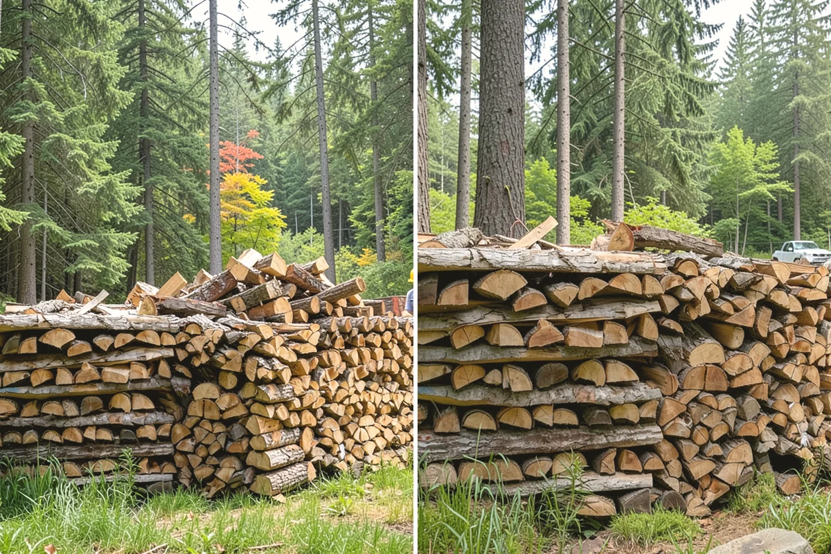 Woodshed Loading in Issaquah, King County, WA - Deliver the ordered volume to your shed