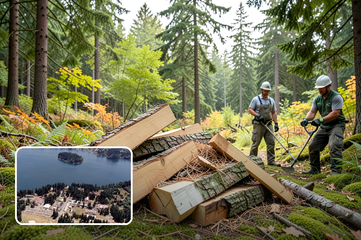 Woodshed Loading in Lakewood, Pierce County, WA - Packs the shed for airflow, not just volume