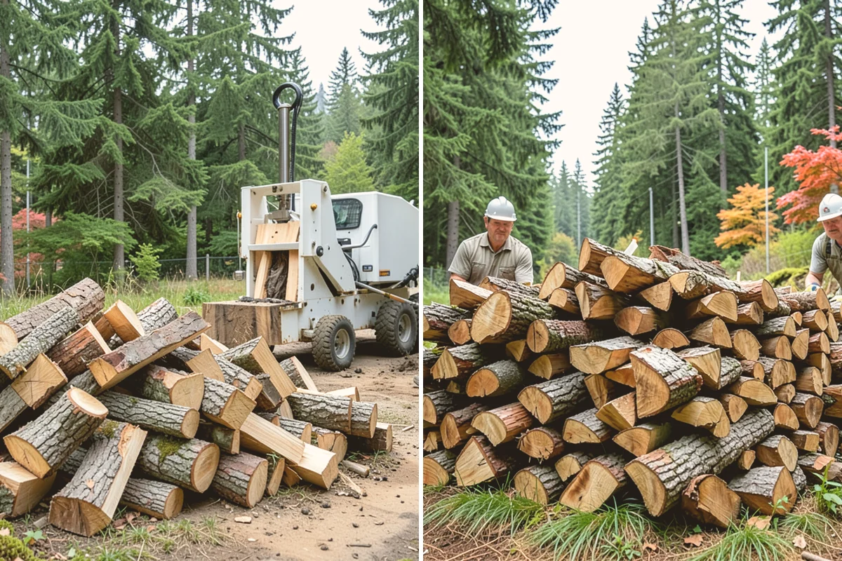 Woodshed Loading in Langley, WA - Deliver the ordered volume to your shed