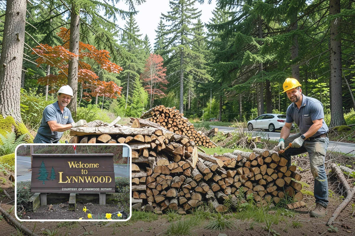 Woodshed Loading in Lynnwood, Snohomish County, WA - Packs the shed for airflow, not just volume