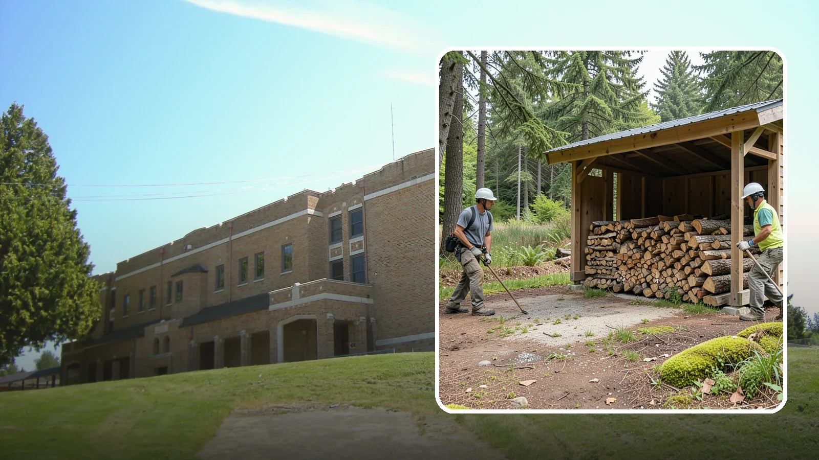 Woodshed Loading in Maple Valley, King County, WA - We deliver and neatly load your woodshed so it is packed for maximum airflow and easy access all winter.