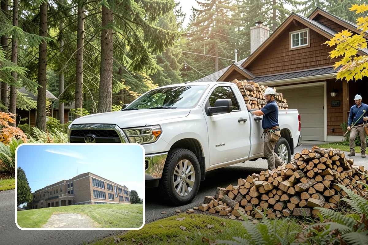 Woodshed Loading in Maple Valley, King County, WA - Packs the shed for airflow, not just volume