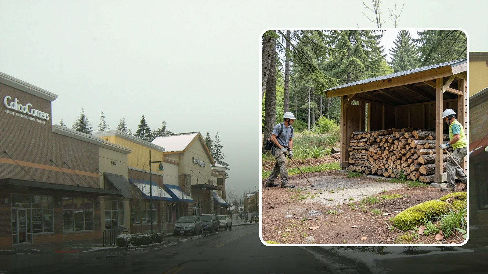 Woodshed Loading in Mill Creek, Snohomish County, WA - We deliver and neatly load your woodshed so it is packed for maximum airflow and easy access all winter.