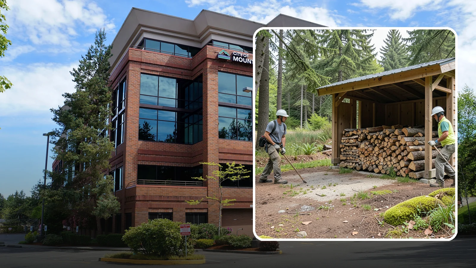 Woodshed Loading in Mountlake Terrace, Snohomish County, WA - We deliver and neatly load your woodshed so it is packed for maximum airflow and easy access all winter.
