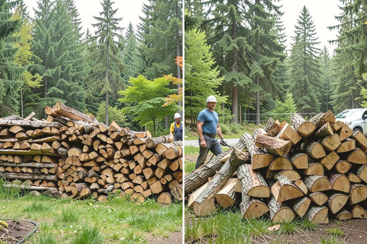 Woodshed Loading in Mountlake Terrace, Snohomish County, WA - Deliver the ordered volume to your shed